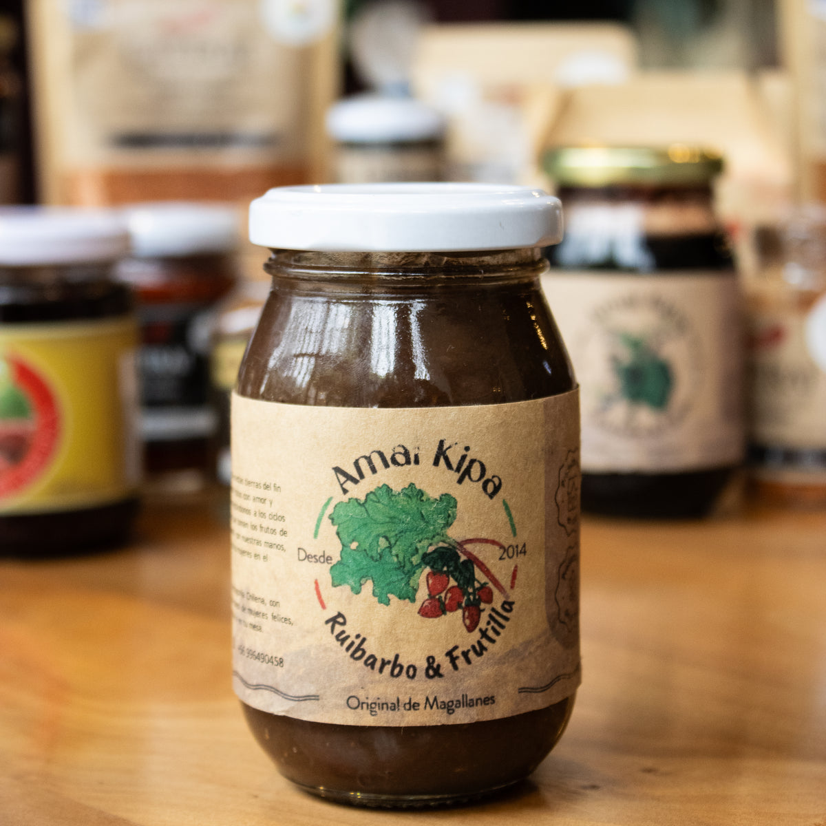 Mermelada Ruibarbo & Frutilla 200g Amai Kipa