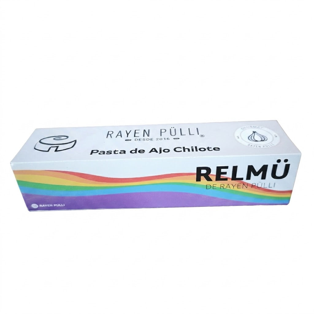 Pack 4 frascos 30g c/u pasta de ajo merkén-cúrcuma-romero-maqui Rayen Pulli