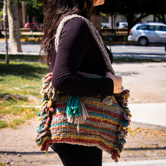 Bolso Multicolor fondo Café WITRAL