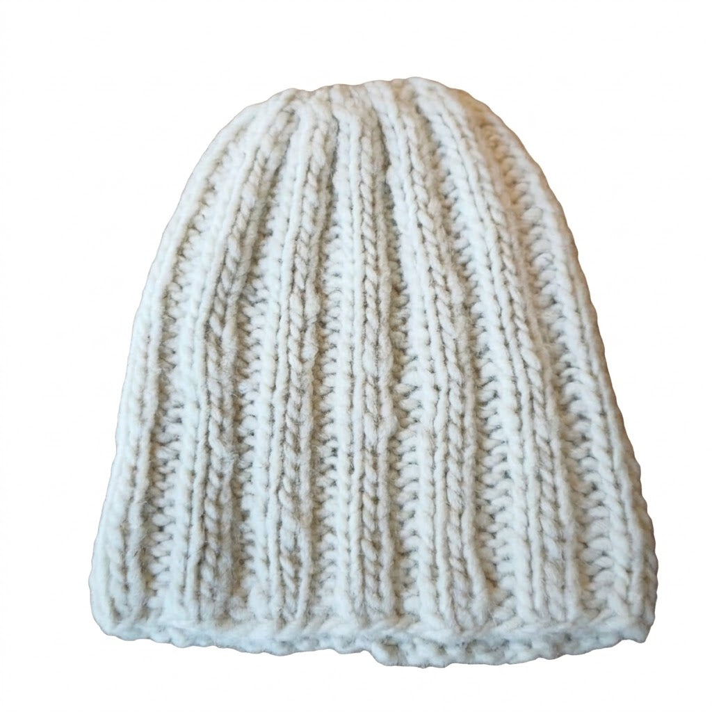 Gorro de lana color Crudo WITRAL