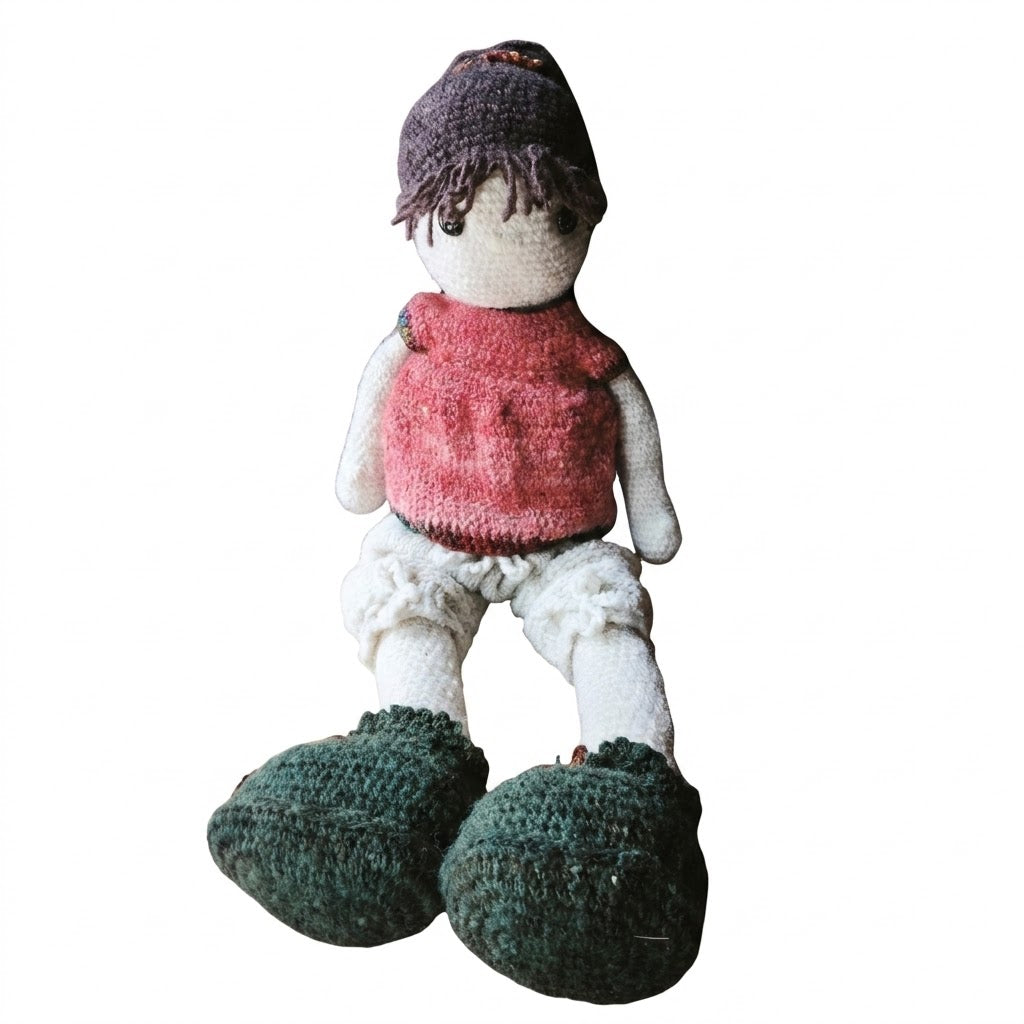 Muñeca de lana 60cm alto. Regalando Sueños