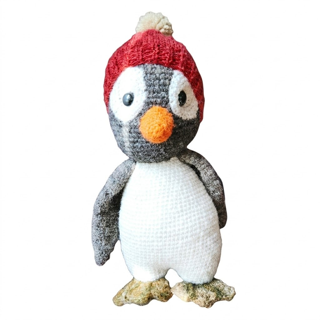Pinguino de lana 42cm alto. Regalando Sueños